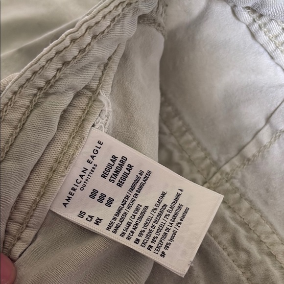 AE Dreamy Drape Green Cargo Jeans - Picture 4 of 5